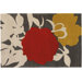 Tufted Pile Red/Gris Peony Rug