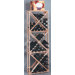Country Pine Open 132 Bottle Wine Rack