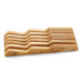 7" Solid Wood In-Drawer Knife Storage Tray