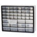 Stackable Cabinets, 44 Drawers, 20"x6-3/8"x15-13/16", Gray
