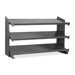 Shelf Bin Bench Rack, 3-Shelves, 12"xx36-1/4"x25", Gray