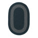 Banded Wool Blend Dark Green/Oatmeal Rug