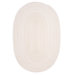 Ticking Stripe Oval Canvas Rug
