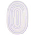 Ticking Stripe Oval Dreamland Rug