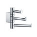 Air Swing Arm Triple Hook in Polished Chrome