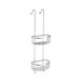 Sideline Corner Oval Double Shower Basket in Polished Chrome