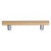 Beslagsboden Beech Drawer Pull in Brushed Chrome