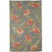 Lido Hibiscus Bliss Turquoise Rug
