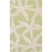 Escape Lettuce Leaf/White Rug