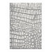 Mysterio Silver Checked Rug