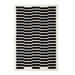 Leather Work Ivory/Black Rug