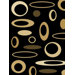 Dimensions Mod Circles Black/Beige Rug