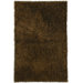 Flux Wood Brown Shag Rug