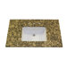 22" x 37" Granite Vanity Top with 8" Centers and Rectangular Bowl in Giallo Fiorita