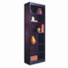 Narrow Profile Bookcase, Finished Back, Wood Veneer, 6-shelf, 24x12x72, Mahogany                                             