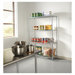 Four-shelf 48" W x 18" D Industrial Wire Shelving Starter Kit