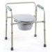 Folding commode