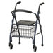 Cruiser II Walker with Detachable Flip Back in Blue