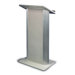 Gray Granite Lectern with Satin Anodized Aluminum