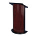 Jewel Mahogany Lectern with Black Anodized Aluminum