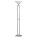 Torchiere Lamp in Warm Silver