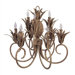 Wrought Iron 9 Light Chandelier