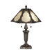 Pristine Panel Tiffany 2 Light Table Lamp