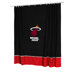 Miami Heat Shower Curtain in Black