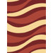 Torino Red Waves Rug