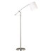 Reeler  Floor Lamp in Brushed Steel