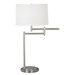 Theta  Table Lamp in Brushed Steel