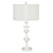 Claiborne One Light Table Lamp in White Gloss