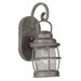 Beacon  Small Wall Lantern in Solid Brass Flint