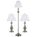 New Hope Three Piece Lamp Set in Brushed Steel