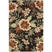 Rain Forest Black Multi Rug