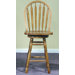 24" Arrowback Counter Stool (Medium Oak) w/ Swivel