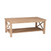 Unfinished Wood Hampton Coffee Table