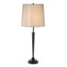 Table Lamp in Bronze with Silk Glow Shade