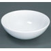 8.25" x 17.94" Round Ceramic Vessel Sink without Overflow in White