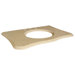 Corsica - 37inches x 22inches Stone top w/Undermount sink cutout - 8inches widespread