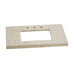 37" x 19" Wide Appeal Top for 1 Undermount Sink