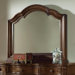 Heritage Manor Landscape Mirror in Meritage Cherry