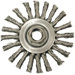 Narrow Face Cable Twist Knot Wire Wheels-TC Series - tc4 4"x.020 knot wire wheel brush