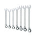 7 Pc. Jumbo Reversible Gear Ratcheting Wrench Sets - 7 piece large reversingratchet wrench set sae