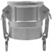 Global Type D Couplers - 4" global type d coupler- brass