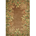 Emerald Taupe Tropical Border Rug