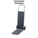 MC Series Continuous Handle Truck With 10" X 2 1/2" Offset Poly Hub Solid Rubber Wheel