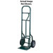 58T Series Loop Handle Hand Truck With Eze-Off And 10" Pneumatic 4-Ply Tire-Tube Wheels
