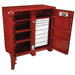 Industrial Cabinets - jobox steel 2 door drawer cab. 60.13x30.25x60.75
