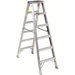 AM1000 Series Master Aluminum Twin Front Step Ladders - 4' master mechanic stepladder ehd aluminu